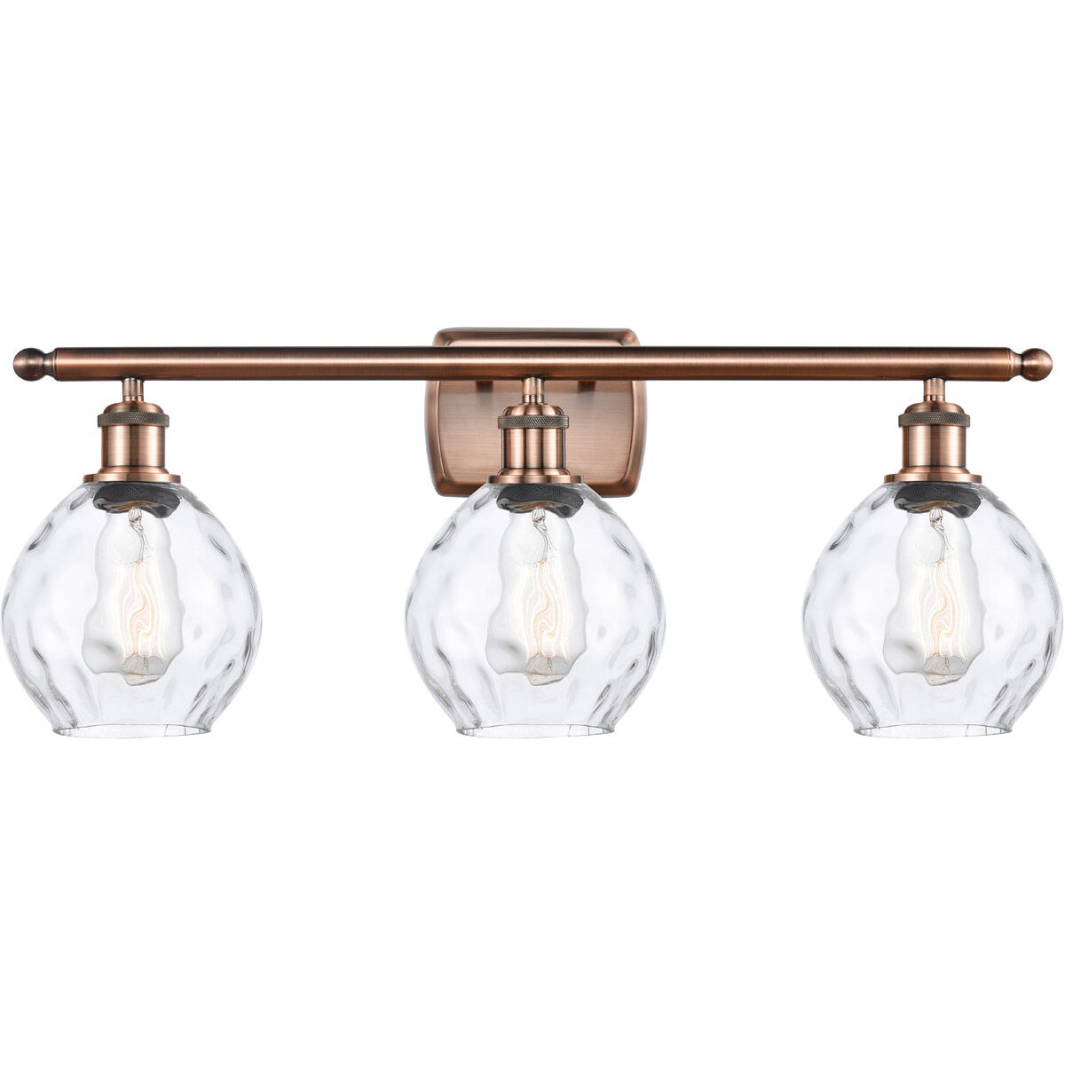 Ballston Small Waverly LED 26 inch Antique Copper Bath Vanity Light Wall Light, Ballston