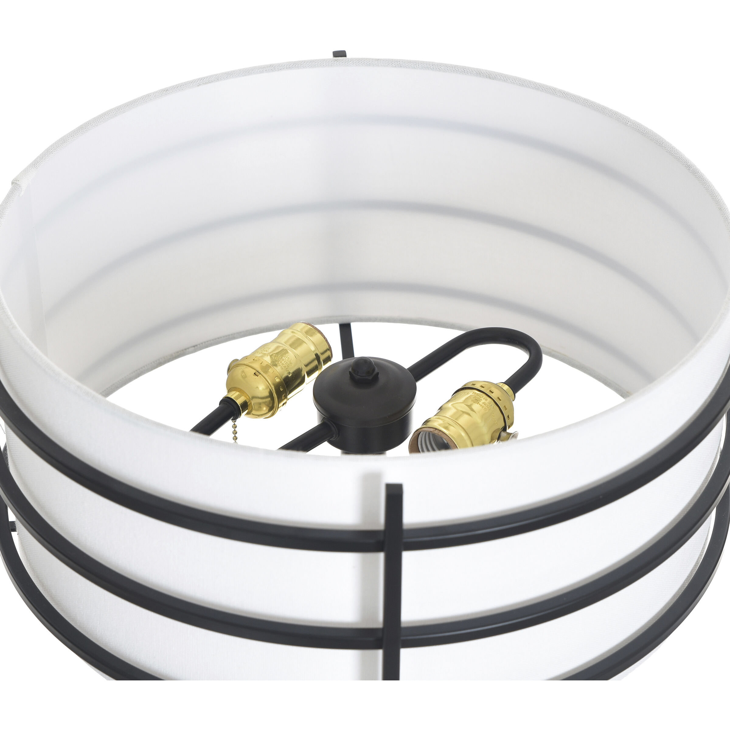 Royce 63.25 inch 60 watt Zammel and White Floor Lamp Portable Light