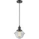 Franklin Restoration Oxford LED 7.5 inch Oil Rubbed Bronze Mini Pendant Ceiling Light in Clear, Franklin Restoration