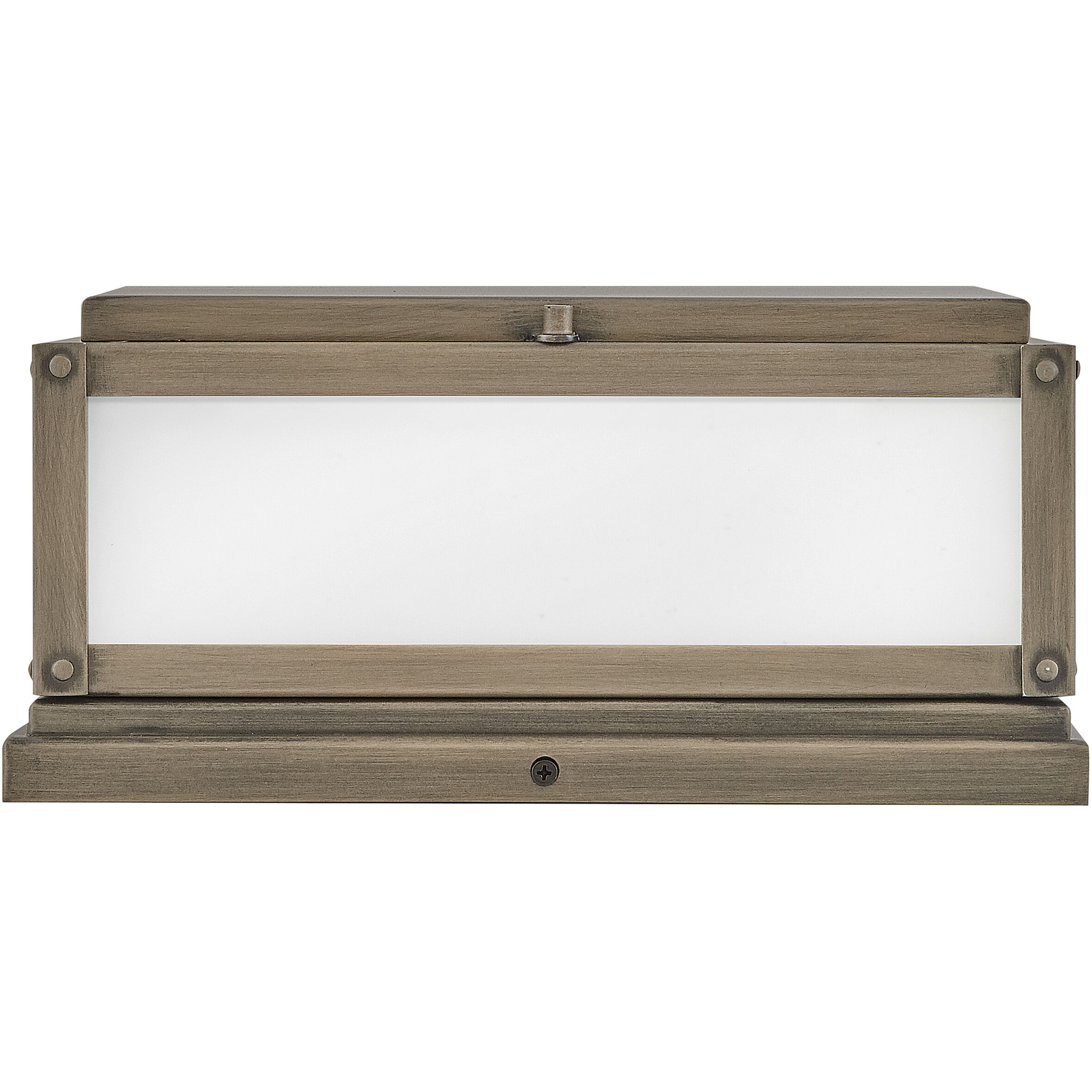 Estate Series Max 2 Light 12 inch Burnished Bronze Outdoor Pier Mount