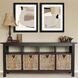 Geometrics Collection Beige Framed Art
