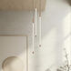 Motif LED 5.5 inch Brushed Gold Multi-Pendant Ceiling Light