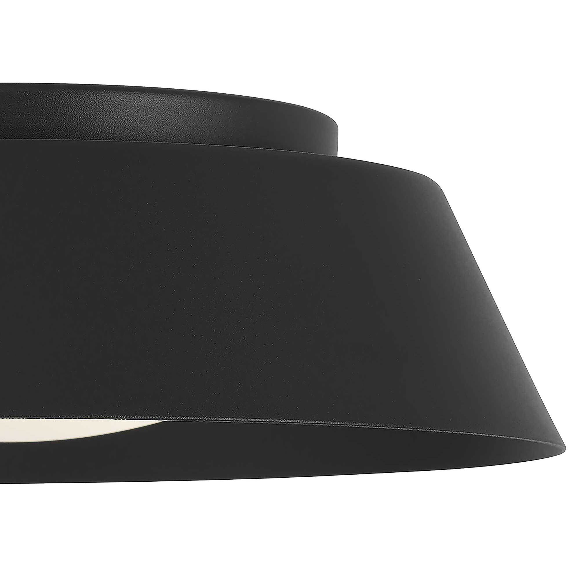 Pez LED 11 inch Sand Black Outdoor Flush Mount
