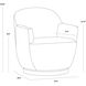 Casey Nono Cream Swivel Lounge Chair, Swivel