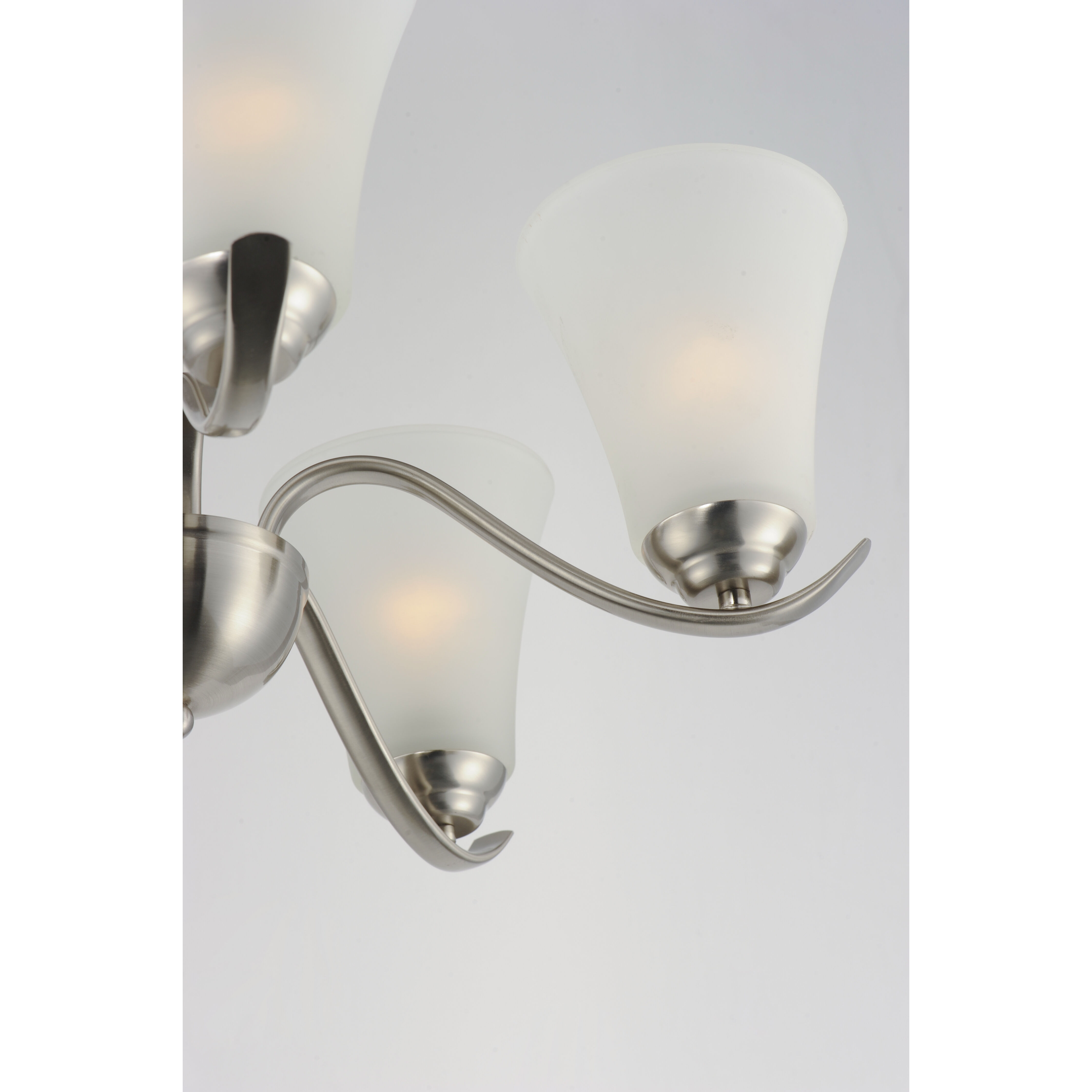Vital 5 Light 23 inch Satin Nickel Chandelier Ceiling Light