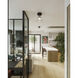 Alora Mood Leota LED 8 inch Matte Black Semi-Flush Mount Ceiling Light