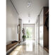 Taylor 1 Light 120 Satin Chrome Track Light Ceiling Light, Fixed Arm