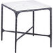 Seville 22 X 20 inch Graphite with White Accent Table, Forged