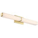 Vogue LED 27 inch Brushed Brass Bath Vanity & Wall Light in 3500K, 27in.
