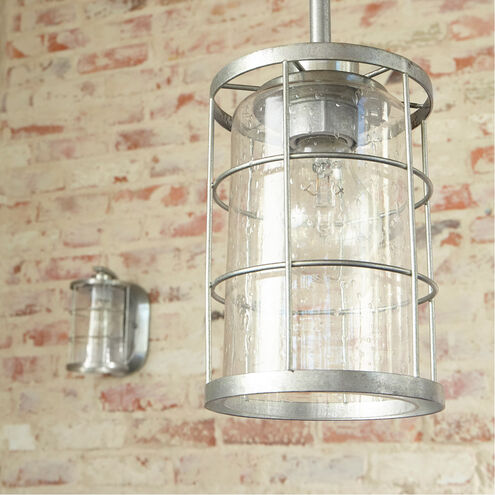 Ellis 1 Light 5 inch Tumbled Steel Mini Pendant Ceiling Light