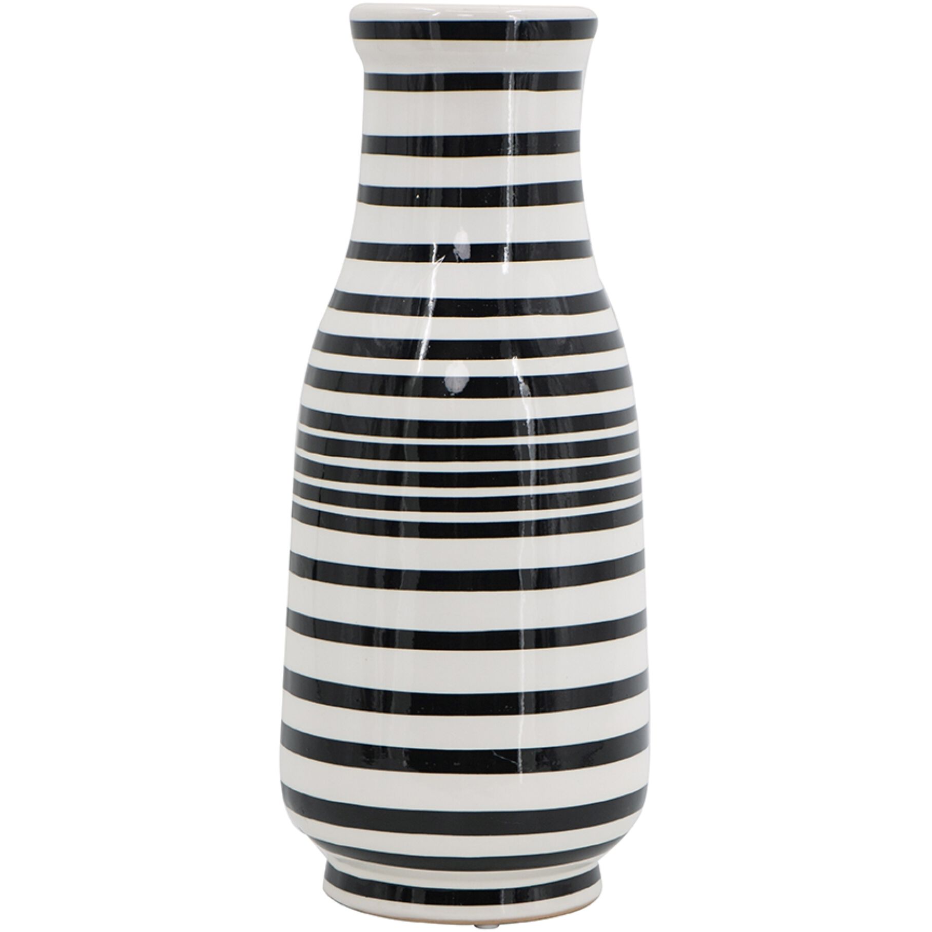 Striped 18 X 7 inch Vase