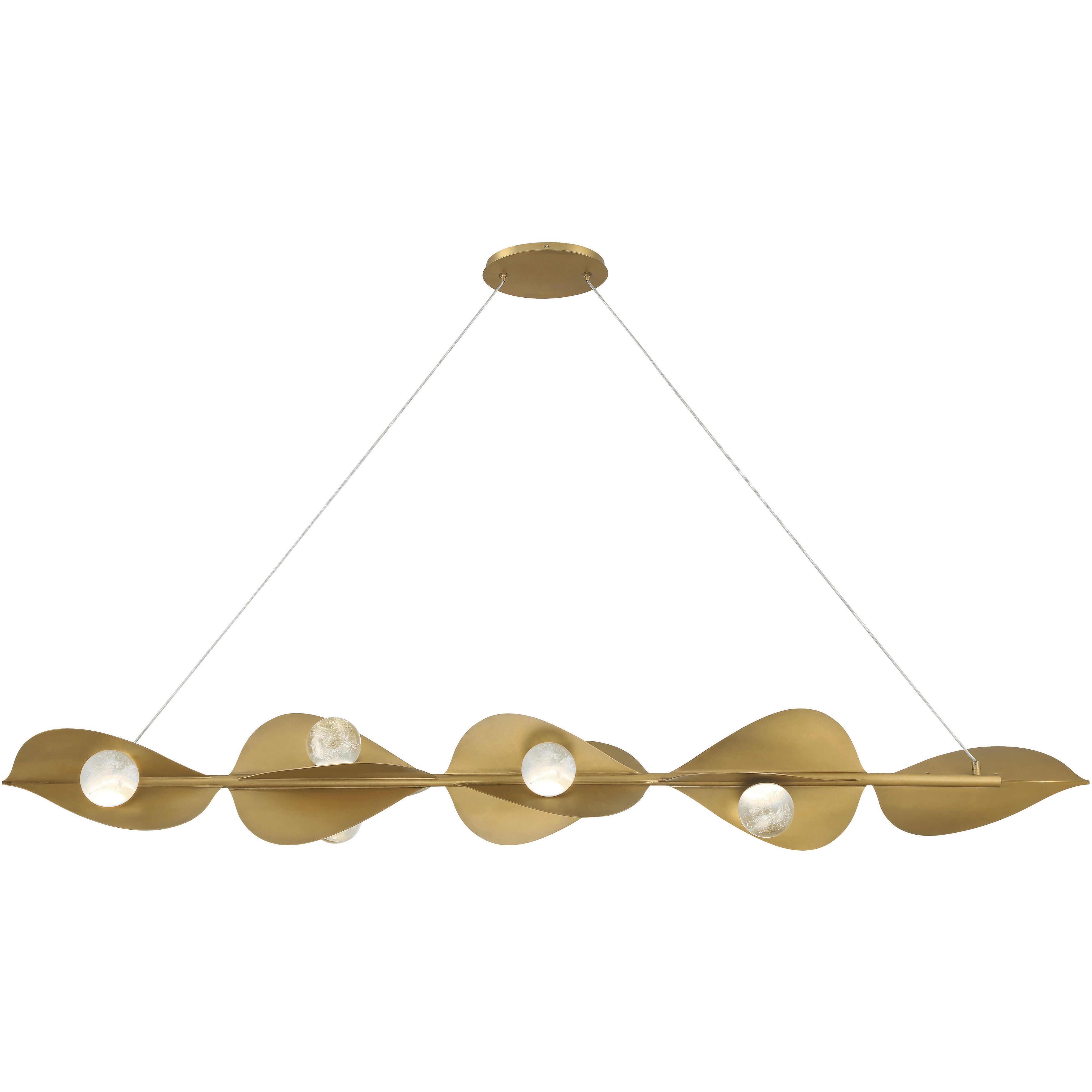 Pod Island Light Ceiling Light in Legacy Brass