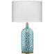 Madeline 26 inch 150.00 watt Blue Ceramic Table Lamp Portable Light
