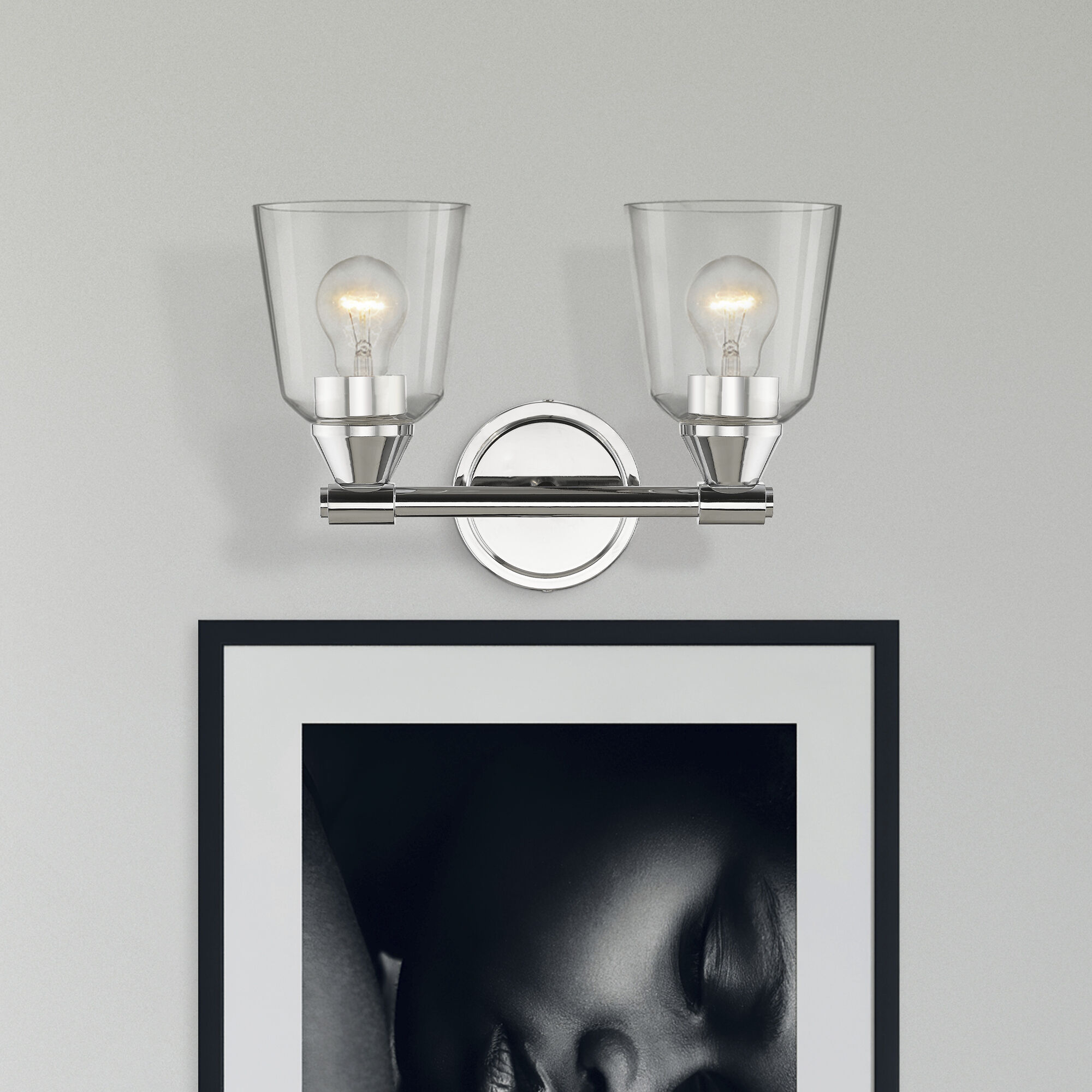 Catania 2 Light 14 inch Polished Chrome Vanity Sconce Wall Light