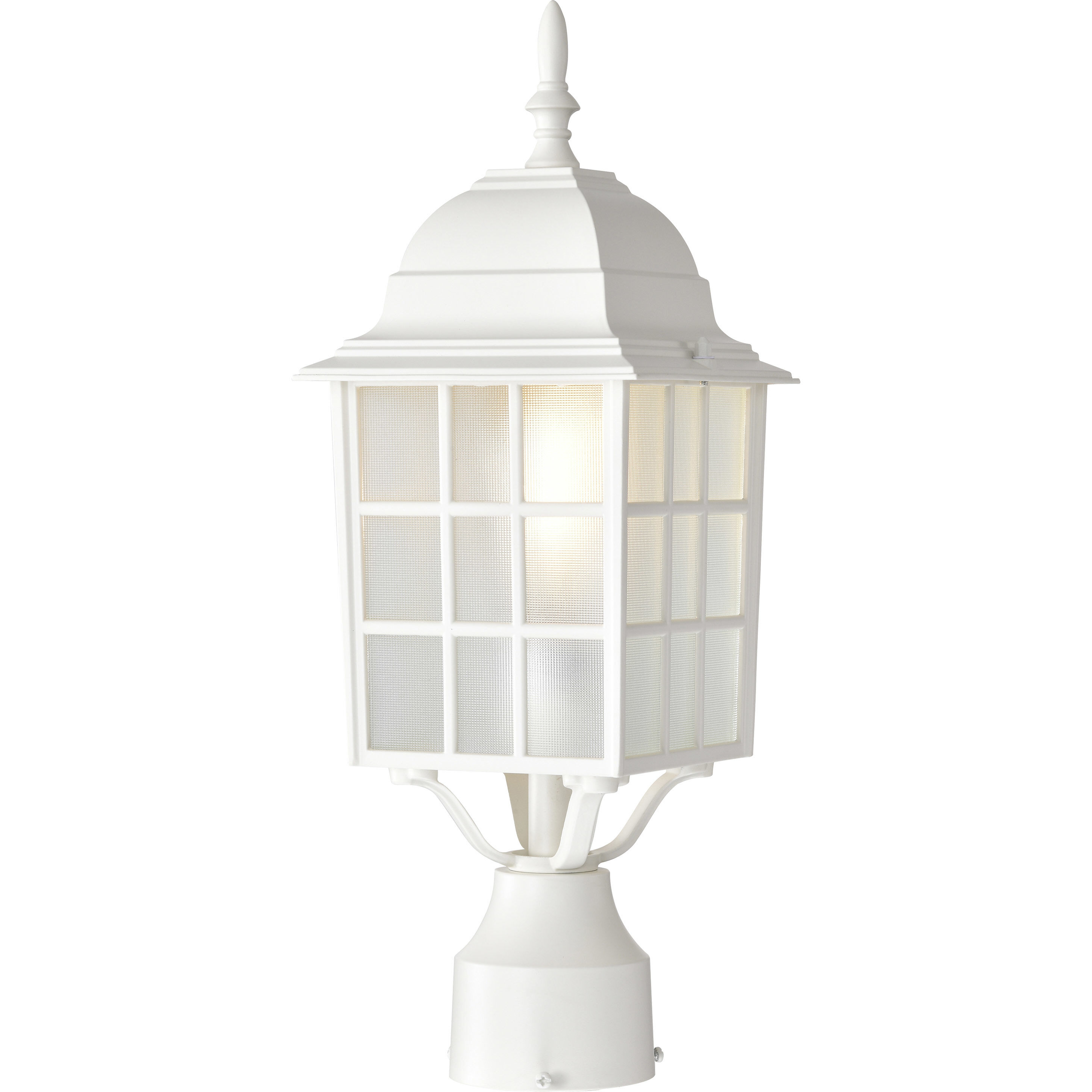 Adams 1 Light 18 inch White Outdoor Post Light