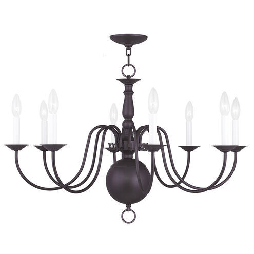 Williamsburgh 8 Light 32 inch Bronze Chandelier Ceiling Light