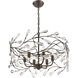 Crislett 6 Light 23 inch Sunglow Bronze Chandelier Ceiling Light