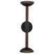 Alora Mood Arden LED 6 inch Matte Black and Opal Glass Bath Vanity Wall Light