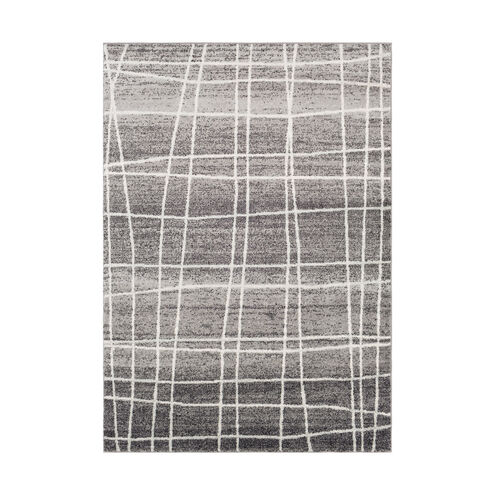 Chestnuthill 90 X 63 inch Medium Gray/Light Gray/Black/White Rugs, Rectangle