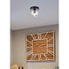 Eren 1 Light 5 inch Black Flush Mount Ceiling Light