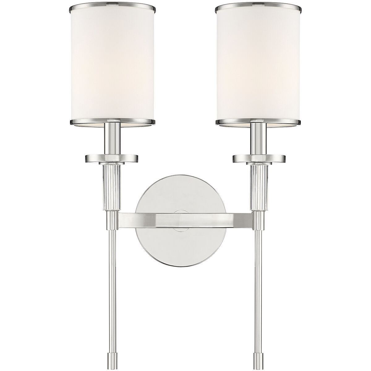 Hatfield Bath Wall Light in Polished Nickel