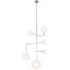 AERIN Linnea LED 27.5 inch Polished Nickel Entry Chandelier Ceiling Light