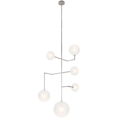 AERIN Linnea LED 27.5 inch Polished Nickel Entry Chandelier Ceiling Light