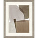 Geometrics Collection Beige Framed Art