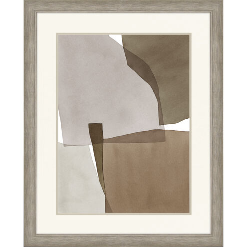 Geometrics Collection Beige Framed Art