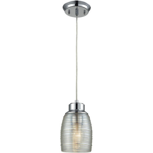 Muncie 1 Light 5 inch Polished Chrome with Clear Mini Pendant Ceiling Light