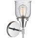 Caden 1 Light 5 inch Polished Chrome Sconce Wall Light in Seedy Glass
