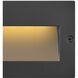 Taper 12v 2.50 watt Satin Black Landscape Step Light, Horizontal