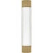 Facet LED 4.5 inch Heritage Brass Bath Light Wall Light
