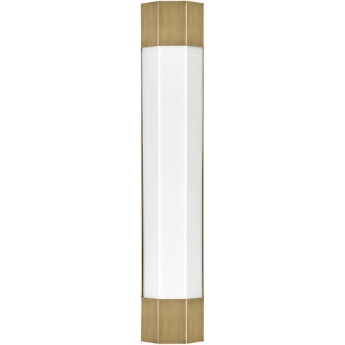 Facet LED 4.5 inch Heritage Brass Bath Light Wall Light