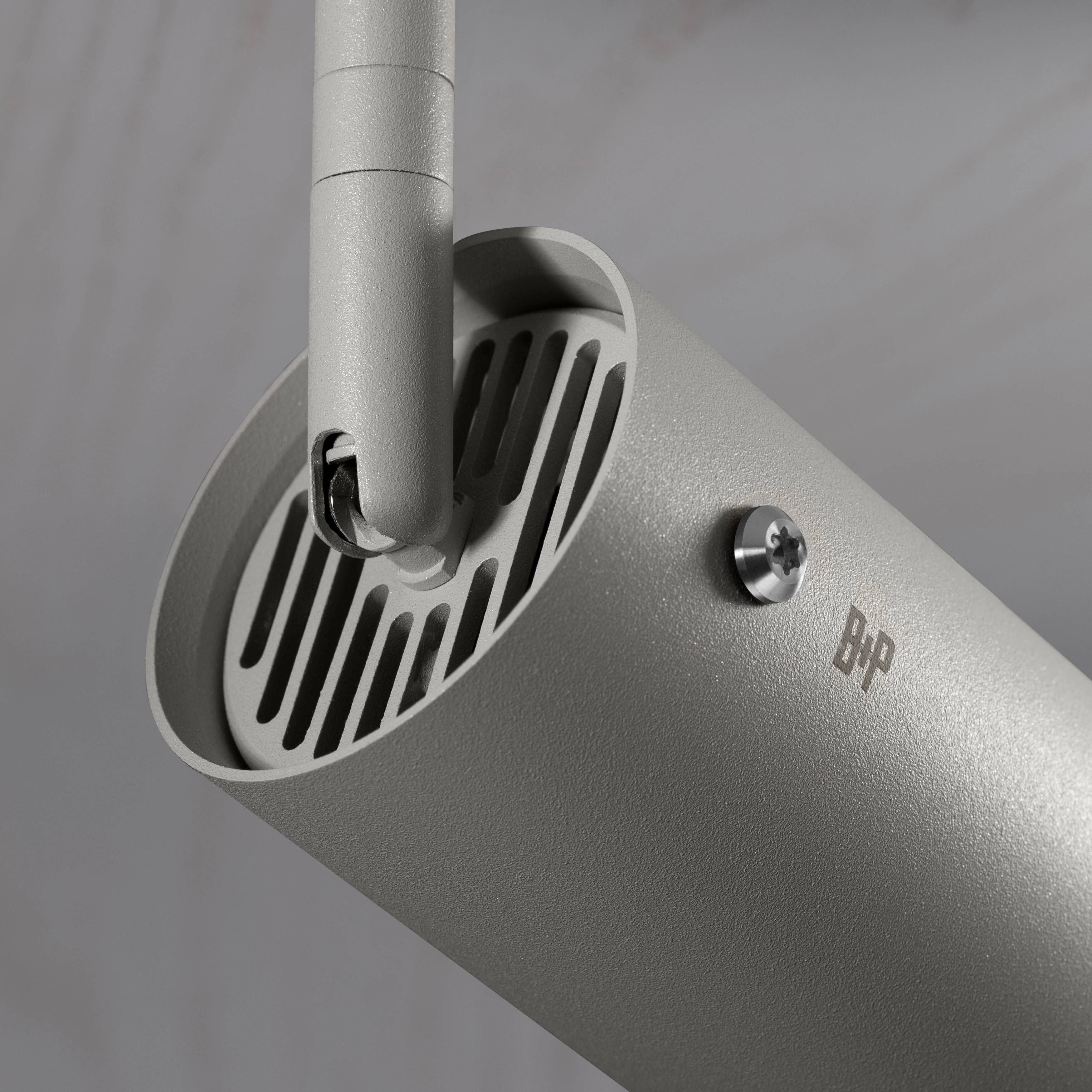 Exhaust Spot 1 Light 110-120 Stone / Burnt Steel Spotlight Ceiling Light