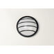 Bulwark 1 Light 10.25 inch Black Outdoor Wall Mount