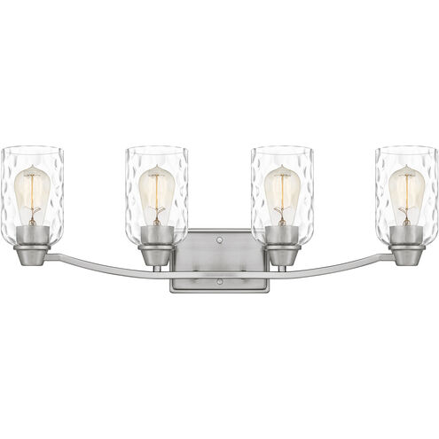 Acacia 4 Light 28 inch Brushed Nickel Bath Light Wall Light, Extra Large