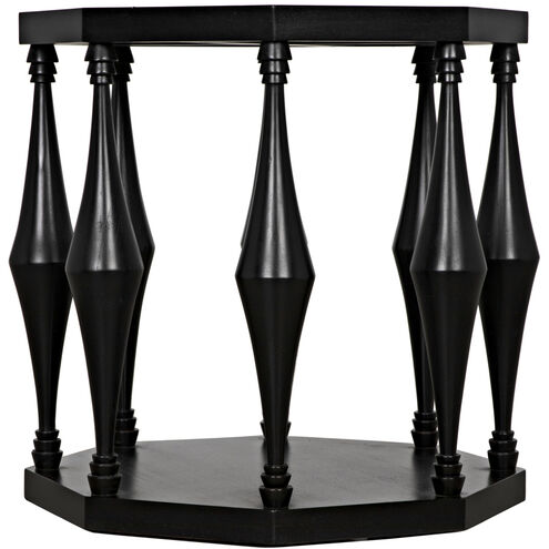 Marceo 26 X 26 inch Hand Rubbed Black Side Table