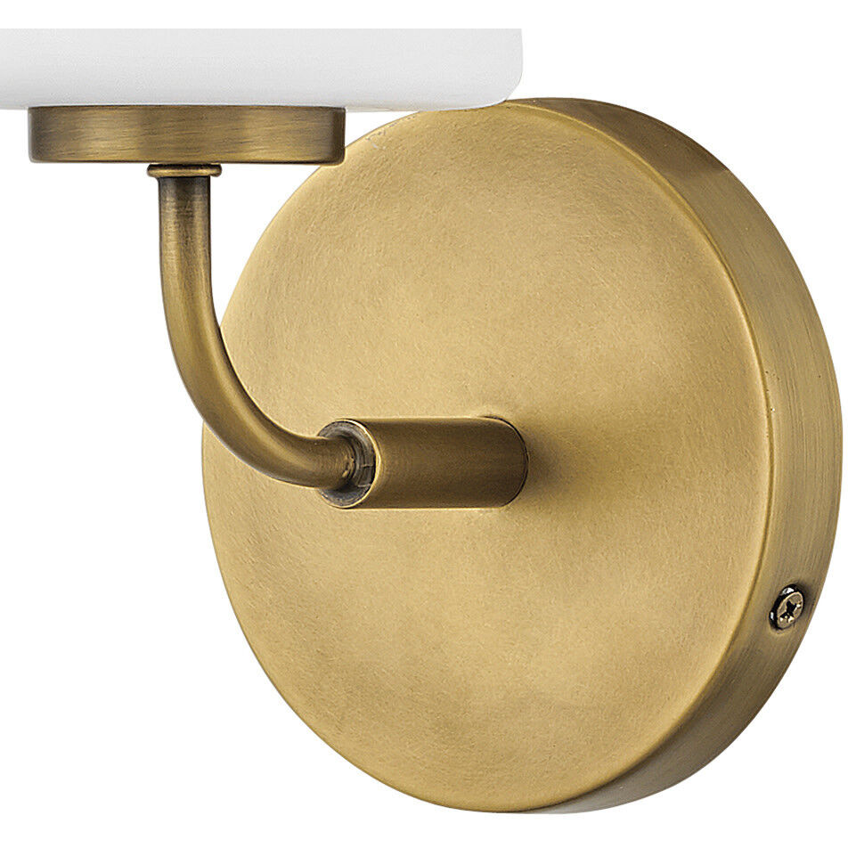 Kline LED 6.75 inch Heritage Brass Bath Light Wall Light