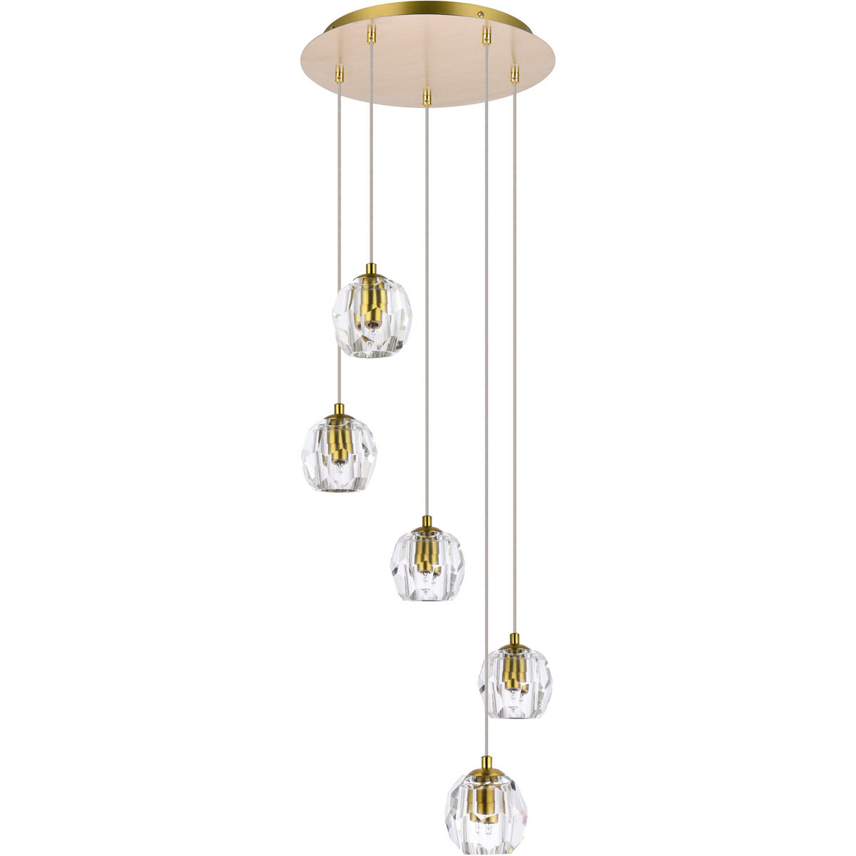Eren 5 Light 12 inch Gold Pendant Ceiling Light