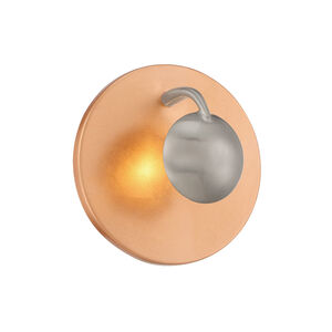Aurora 3 Light Copper and Silver Wall Sconce Wall Light
