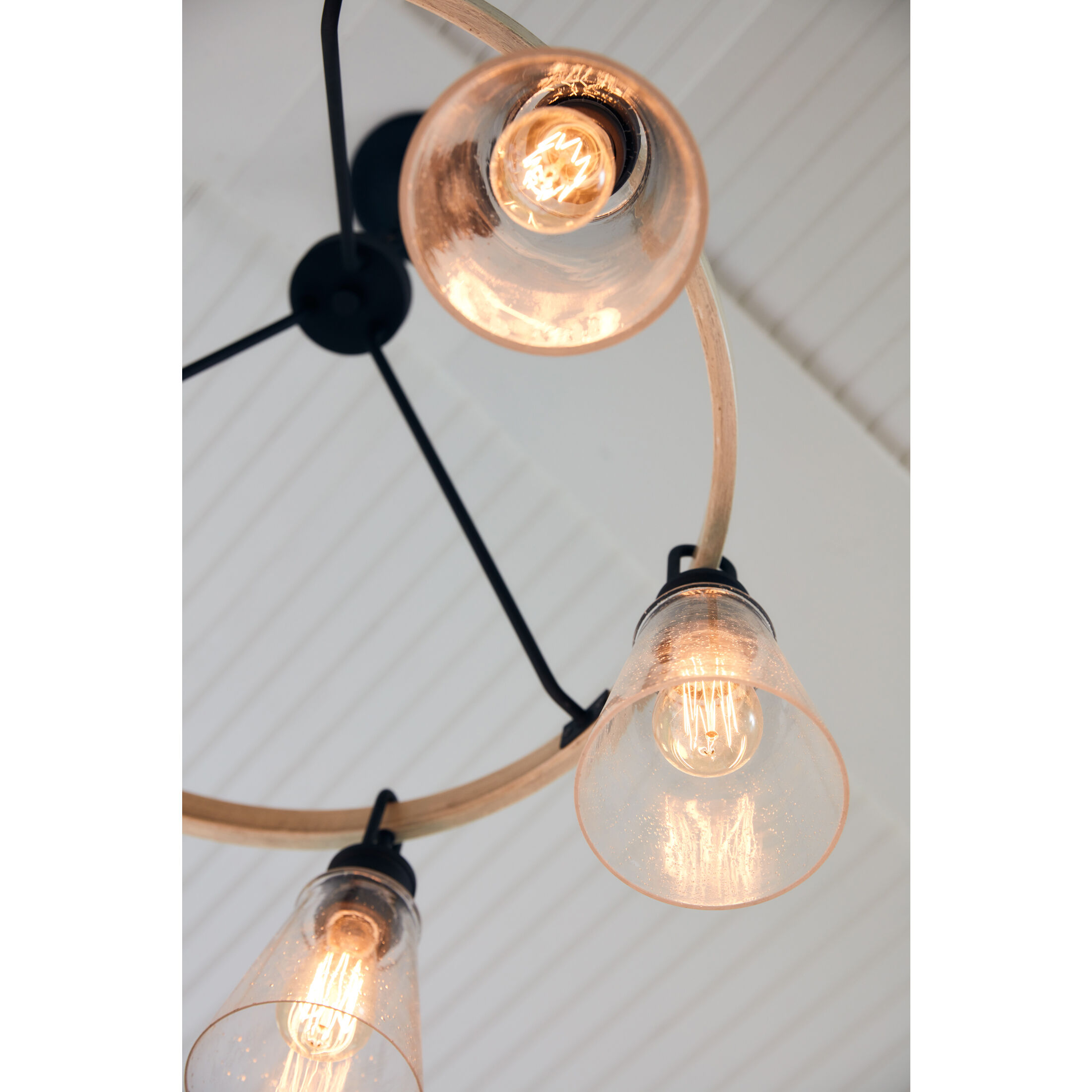 Kingsbridge 6 Light 28 inch Earth Black Chandelier Ceiling Light