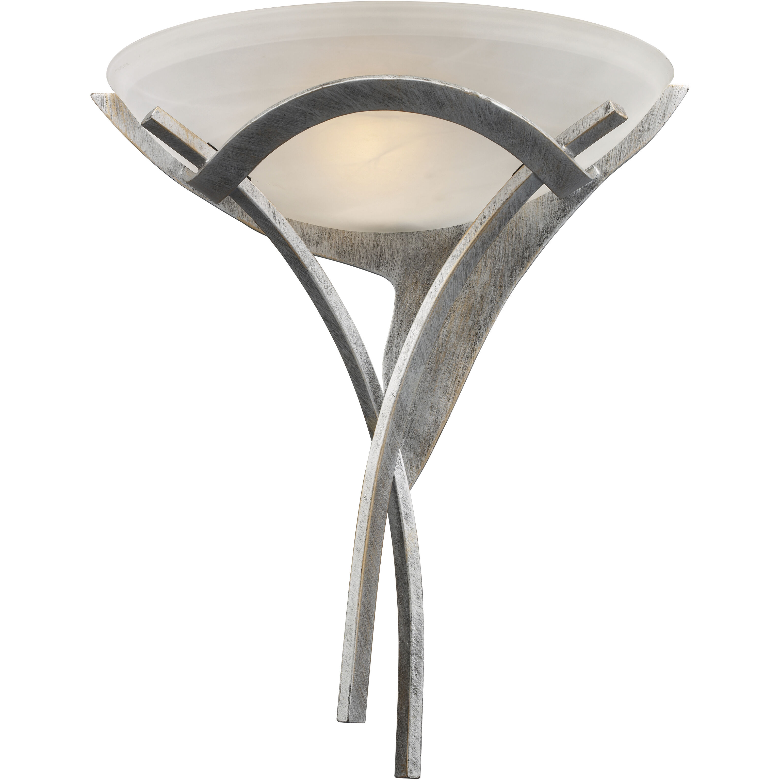Aurora 1 Light 16 inch Tarnished Silver Sconce Wall Light