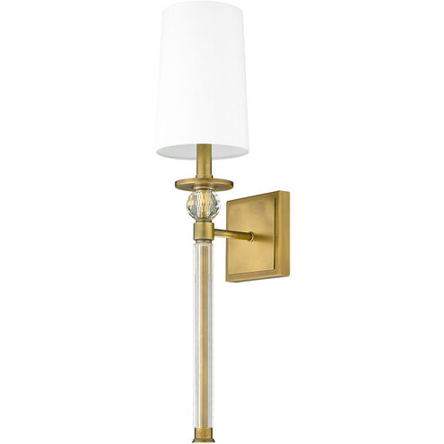 Mia 1 Light 6 inch Rubbed Brass Wall Sconce Wall Light