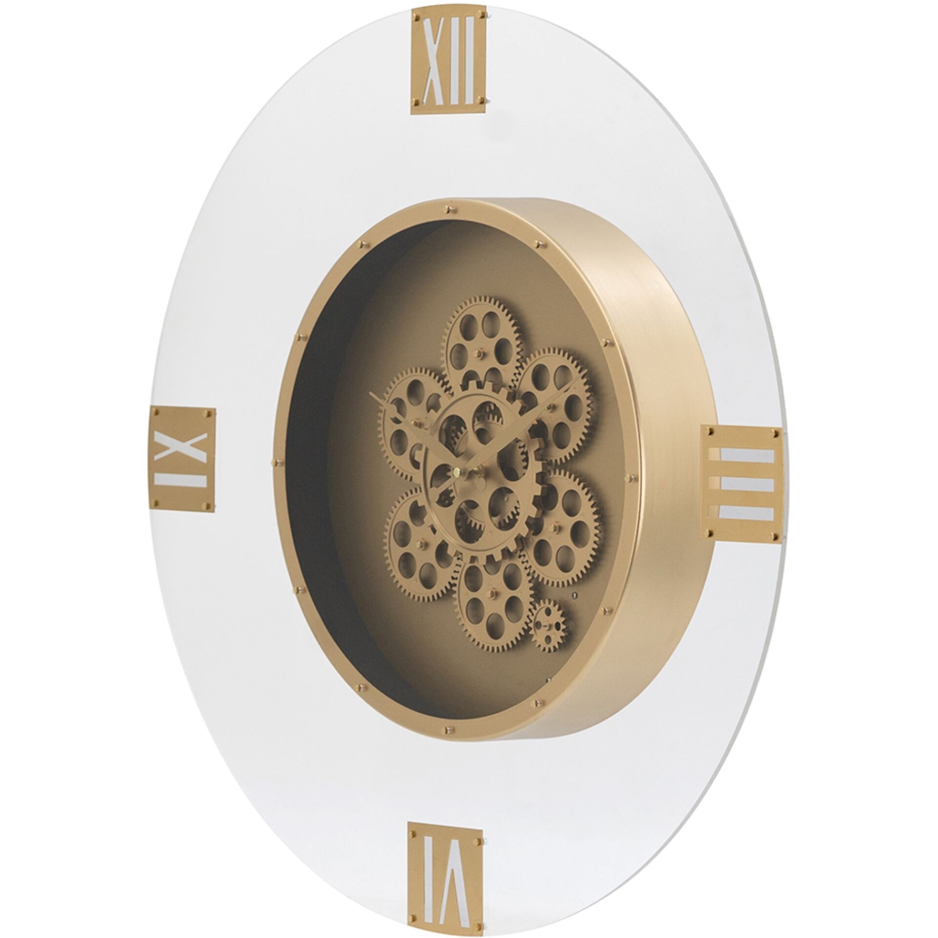 Roman Gear 23.6 X 23.6 inch Wall Clock