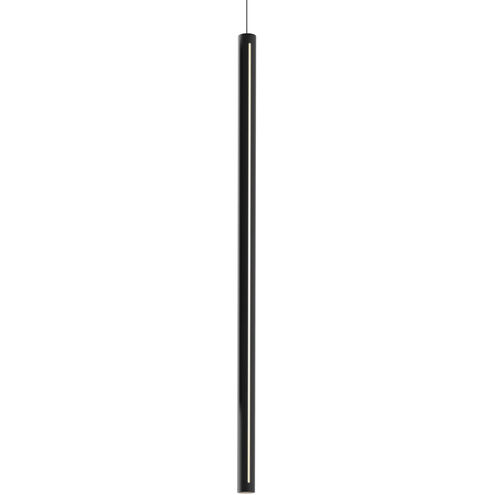 Linea LED 1.9 inch Black Pendant Ceiling Light, Cylinder