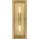 Richland 2 Light 5.5 inch Warm Brass Wall Sconce Wall Light