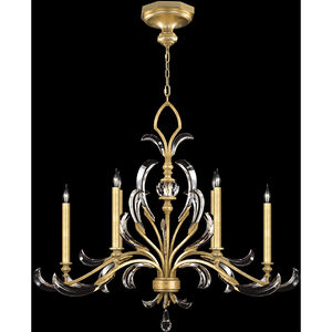 Beveled Arcs 6 Light 44 inch Gold Chandelier Ceiling Light in Gold Leaf