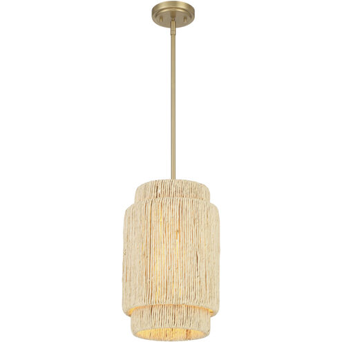Caviana 1 Light 10 inch Signature Brass Pendant Ceiling Light