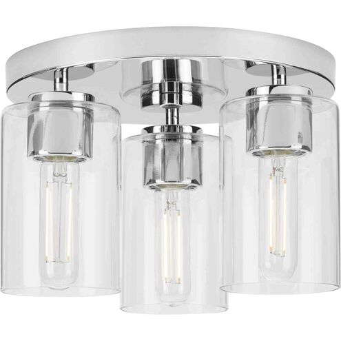 Cofield 3 Light 12 inch Polished Chrome Flushmount Ceiling Light
